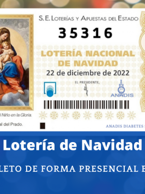 ANADIS pone a la venta Lotería de Navidad 2022